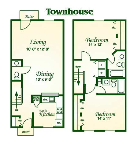 Floorplan - Fords Pointe Apartments and Townhomes