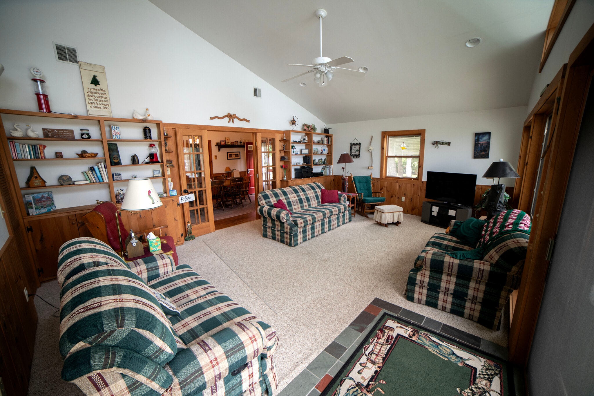 Living room with deck access - 6 Sandy Cv