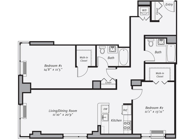 Floorplan - Avalon Riverview South Tower