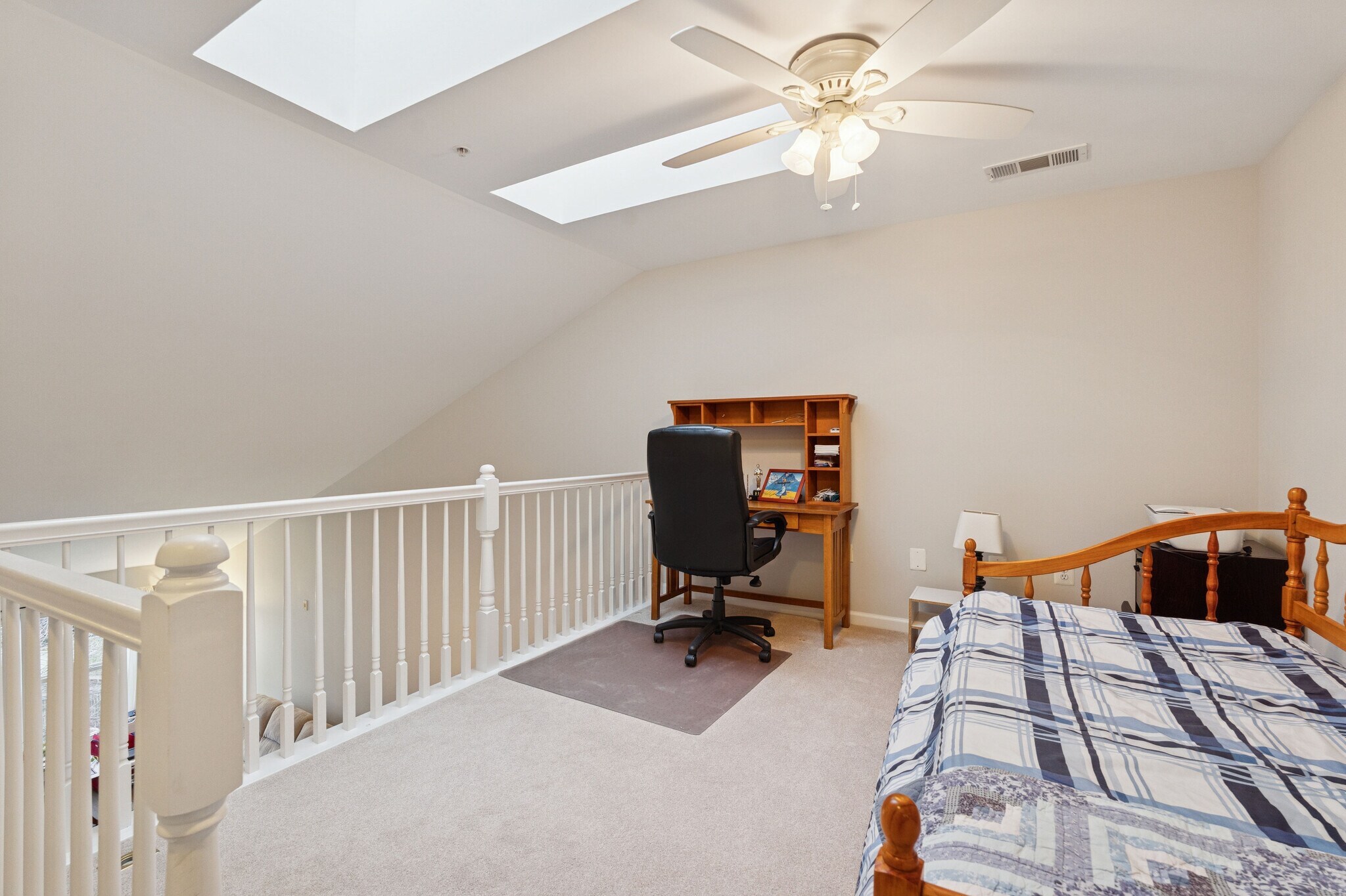 Loft/2nd Bedroom with closet and skylights - 12000 Market St