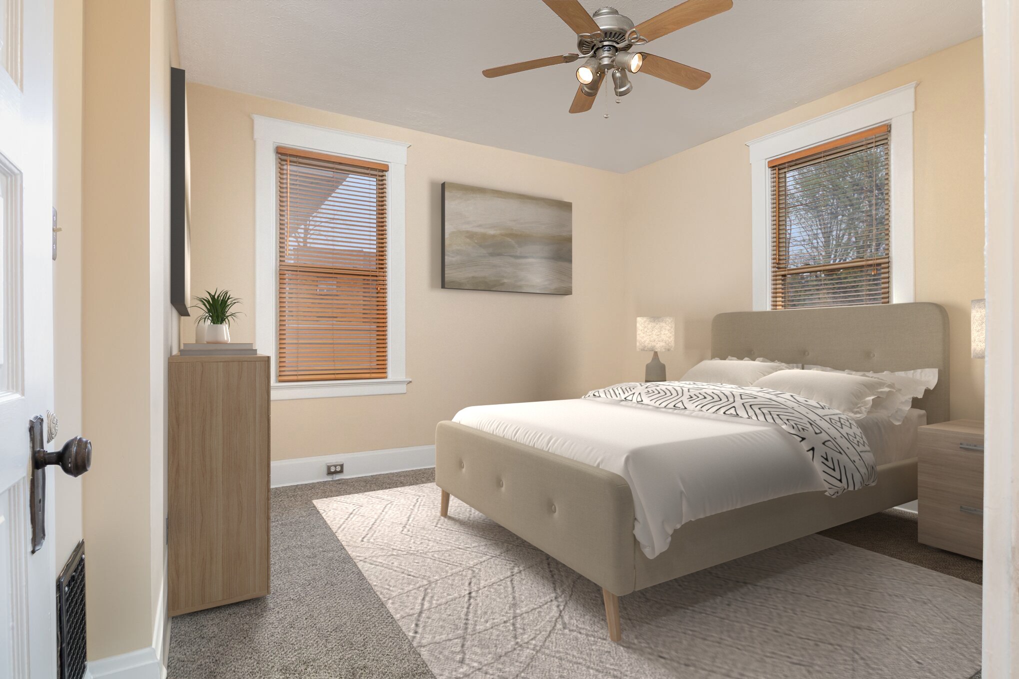 Virtually Staged Bedroom - 5248 Montgomery Rd