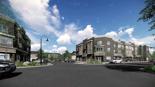 Digital-Rendered Sample of the Community - Lovely 3-Story Townhomes in The Brickyard!