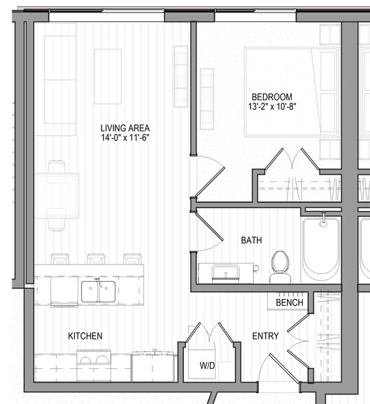 Floor Plan C - Woodline Apartments