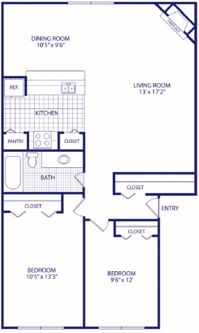 Floorplan - Woodcrest Apartments