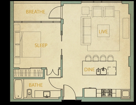 1BR/1BA - Barton Place