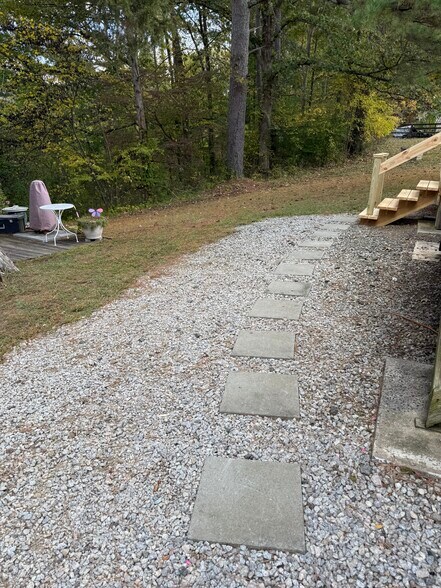 Walkway pavers to private entrance into separate apartment space - 718 Dogwood Hill Ln