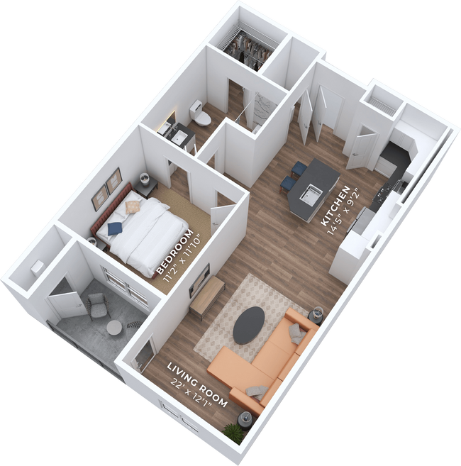 Floorplan - Fora Apartments