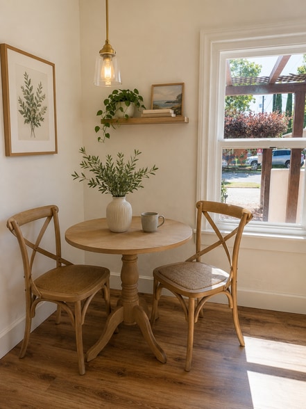 digitally staged breakfast room - 236 N Myers St