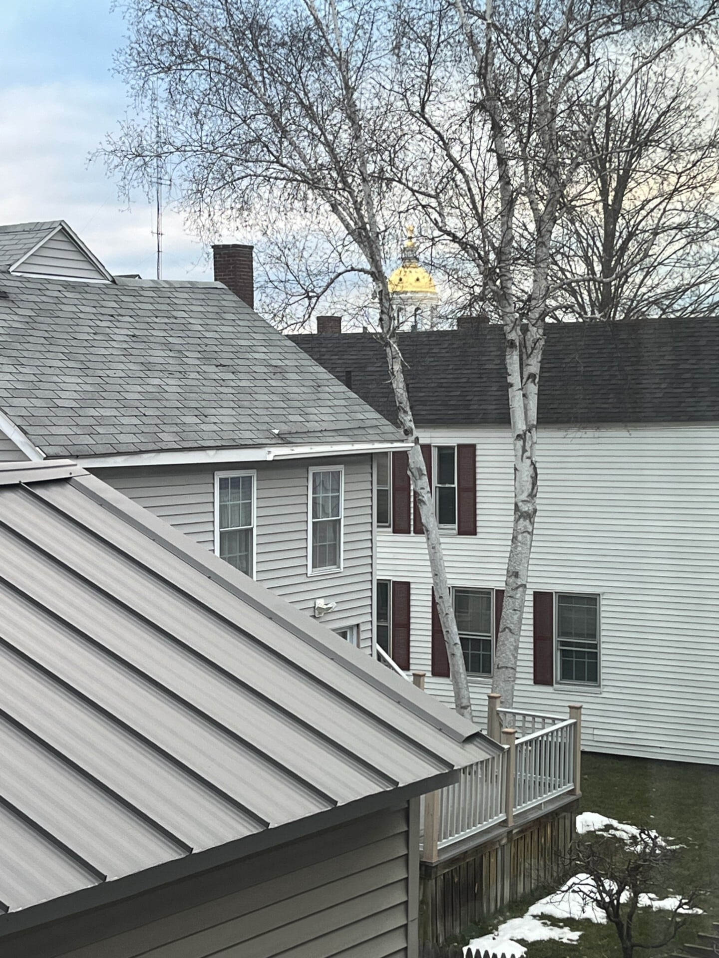 View of Capital Building from upstairs hall and back yard - 44 N Spring St