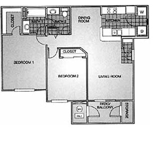 2BR/1.5BA - Willow Run Village