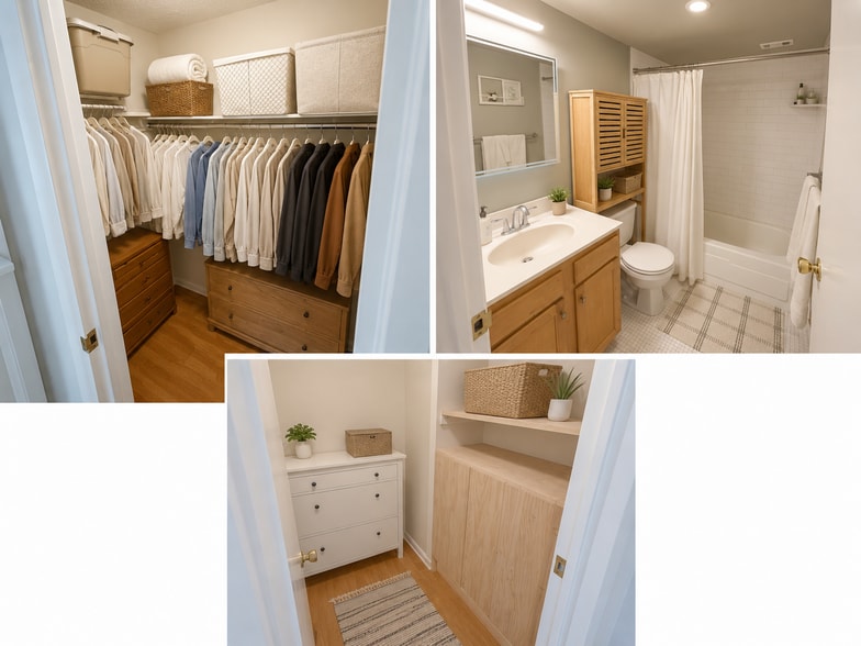 Master Closet, Bathroom, Entrance Closet - 4500 S Four Mile Run Dr