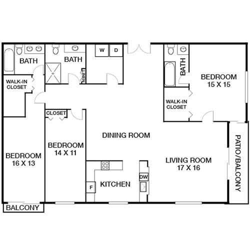 Floorplan - Yacht Club Apartments