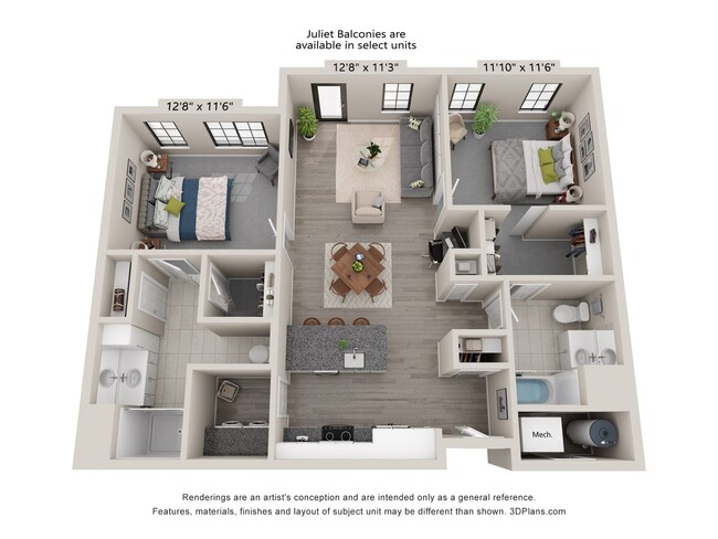 Primary Photo - Unit I- Luxury 2 Bedroom 2 Bathroom with J...