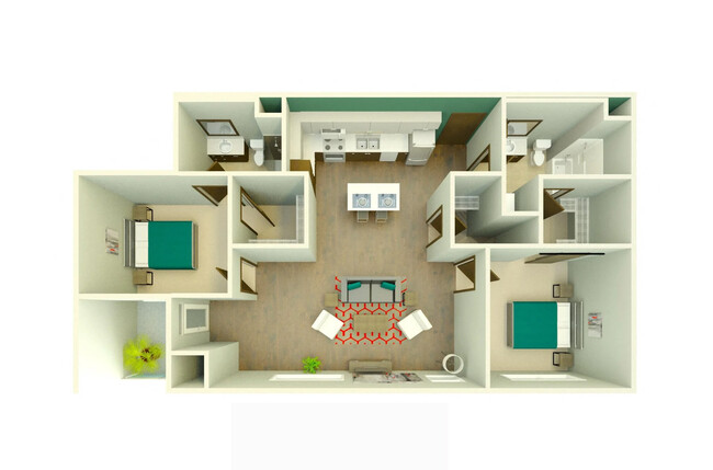 Floorplan - Uptown Apartments