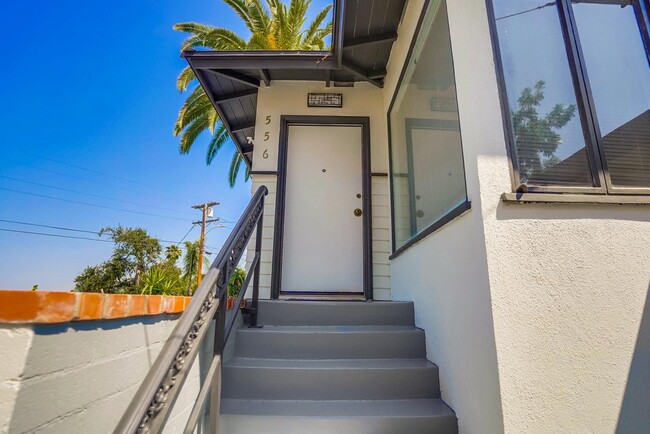 Original restored front door - 556 Luton Dr