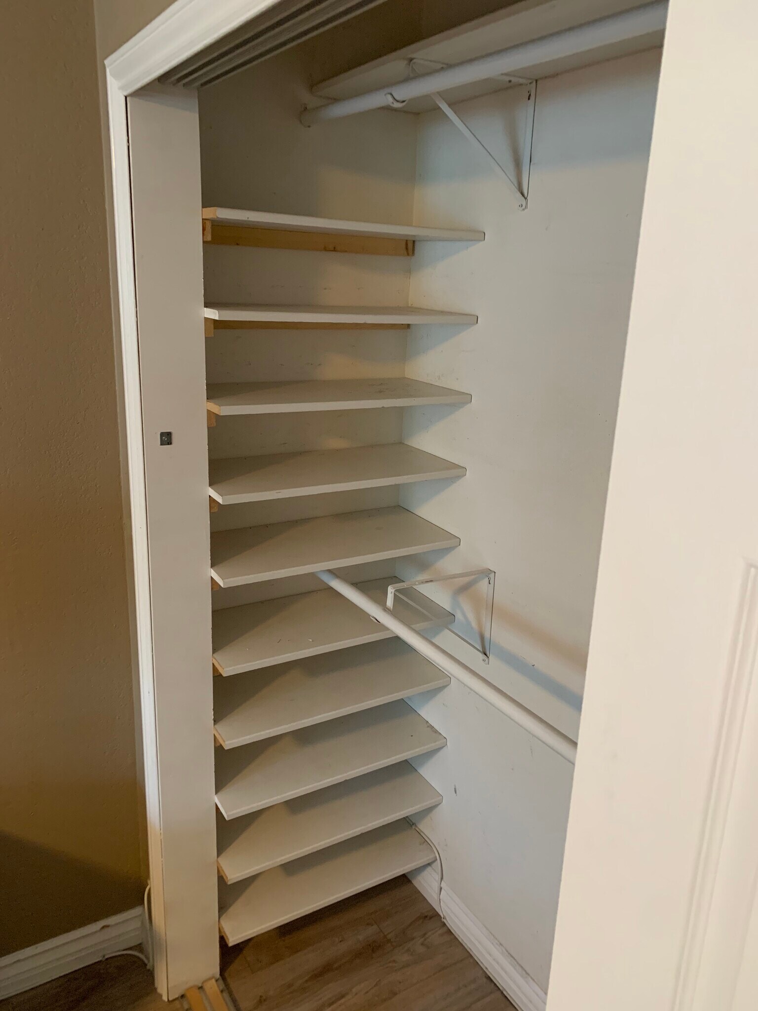 Primary closet shoe storage left side - 4062 Georgia St