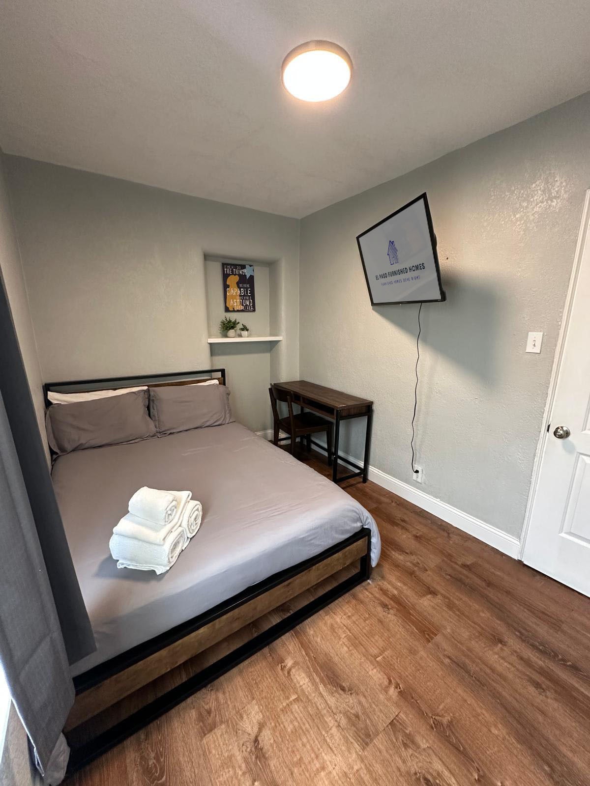 Bedroom with Smart TV - 3831 Monroe Ave
