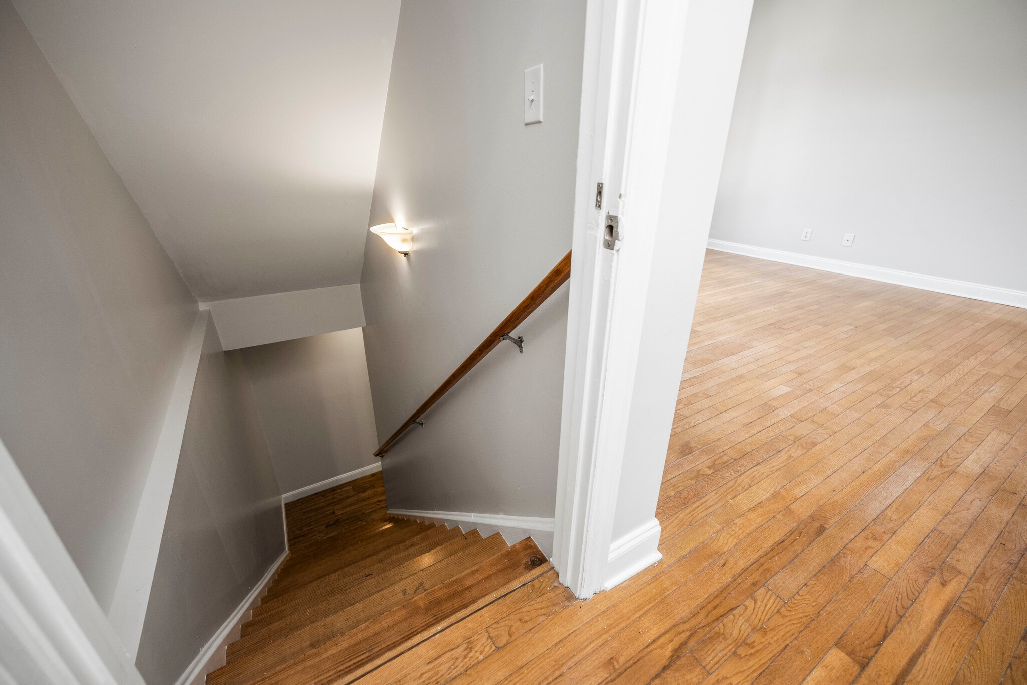 First Story Stairs down to Walk-out Bassement - 393 Hays Blvd