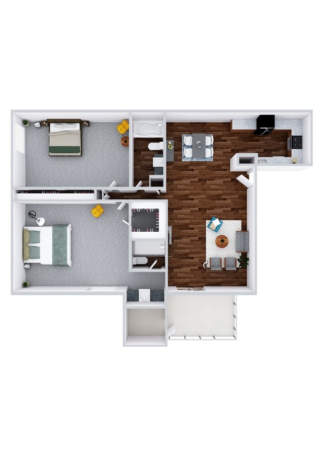 Floorplan - Townhomes on the Park Apartment Homes