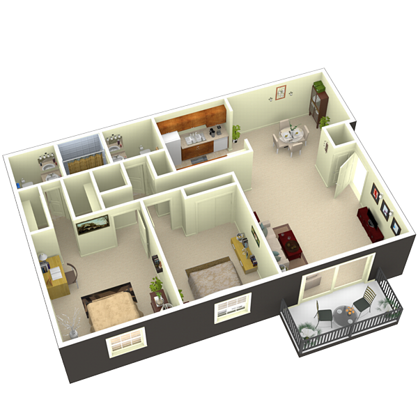 Floorplan - Harrisburg Square Apartments