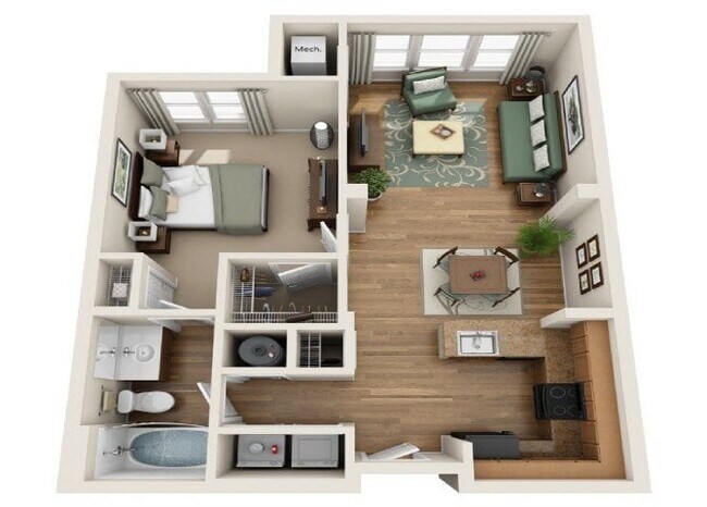 Floorplan - Summerfield At Morgan Metro Apartments