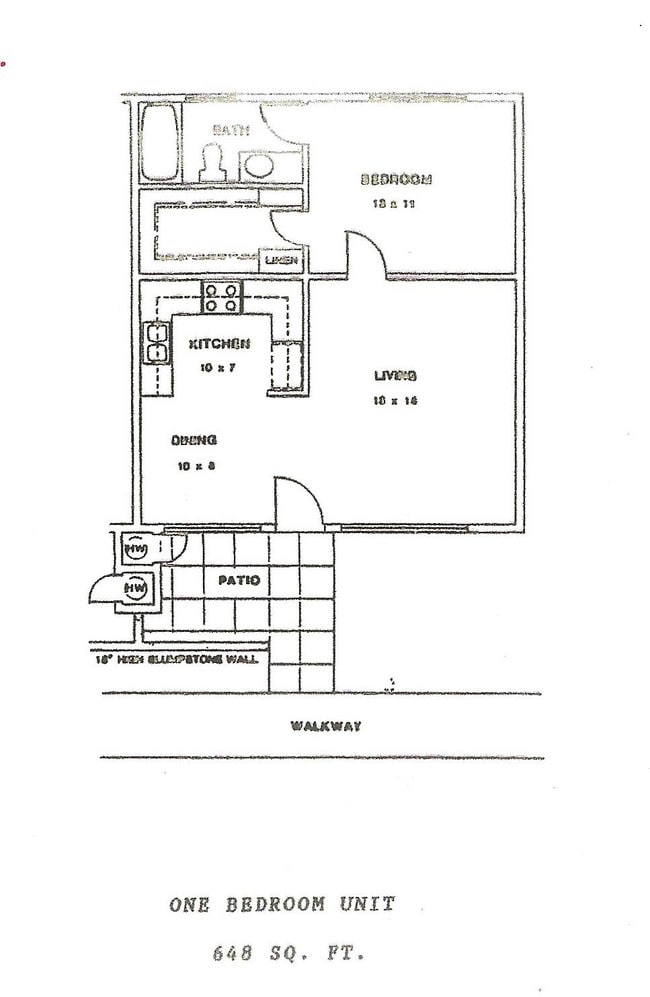 One Bedroom - Catalina Gardens 62+ Senior Apartments