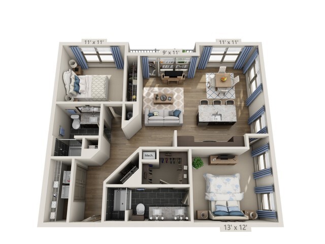 Floorplan - Overture Fair Ridge 62+ Active Adult Apart...