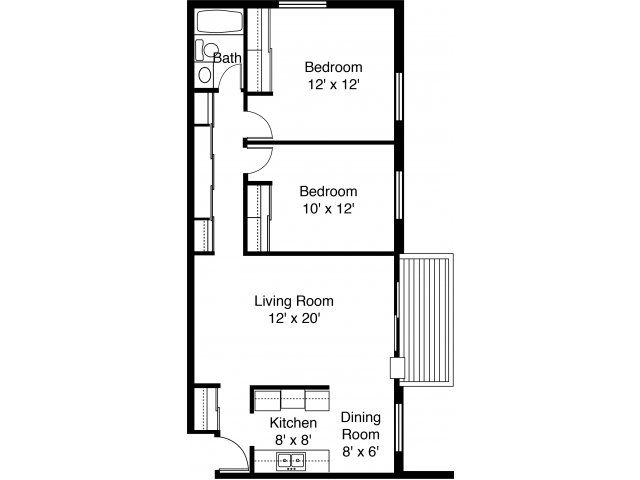 2BR/1BA - Lamplighter Village