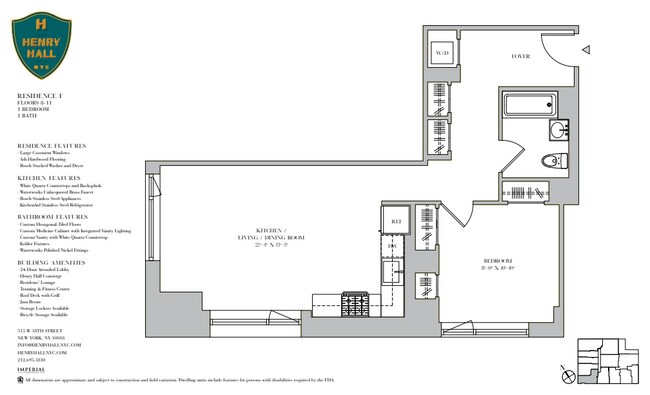 Floorplan - Henry Hall