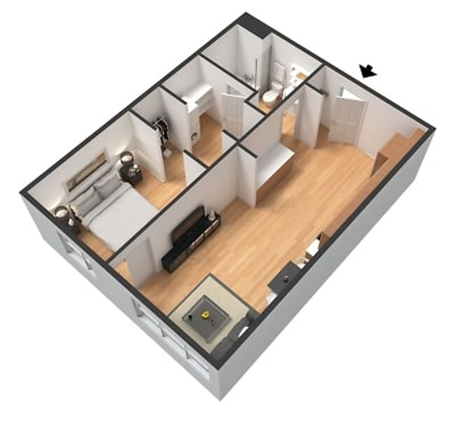 Floorplan - The Hawthorne Apts
