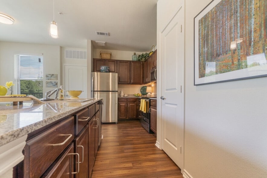 Kitchen with Stainless Steel Appliances - Auberge of Tyler