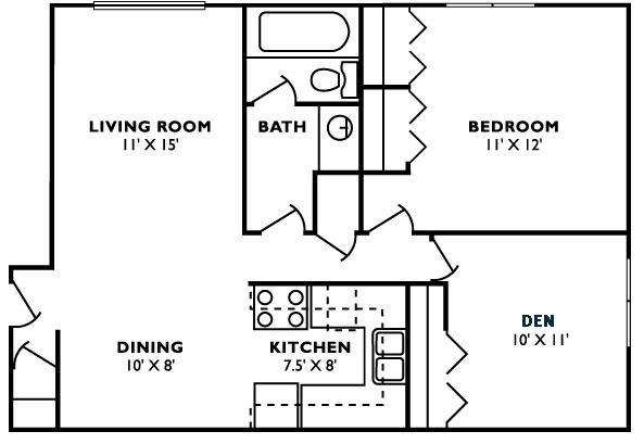 Floorplan - Dunnhill Apartments