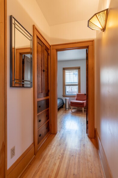 Bedrooms separated from living spaces by hallway - 4702 Lyndale Ave S