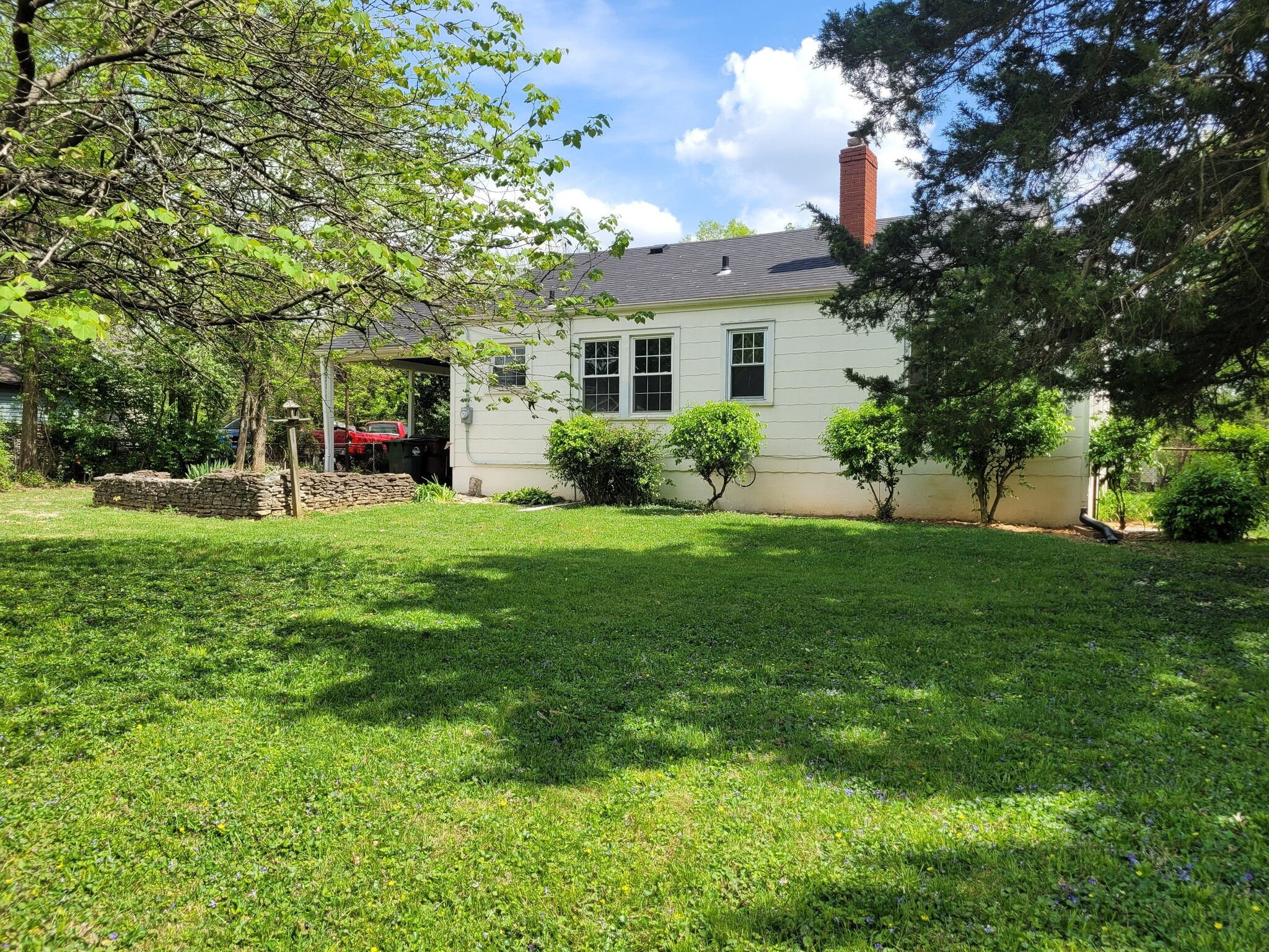 backyard looking toward house - 8011 Greenway Dr