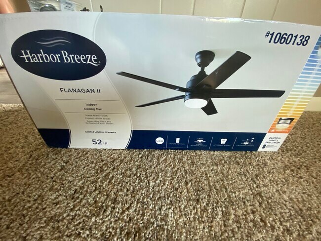 New fans being installed in all bedrooms and livingroom - 2101 Robison St