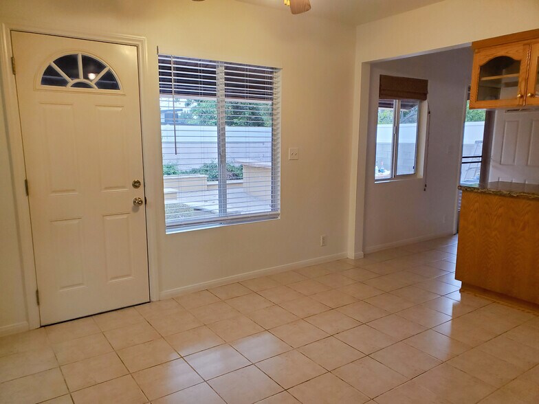 Door to lovely backyard from dining area - 17961 Lull St