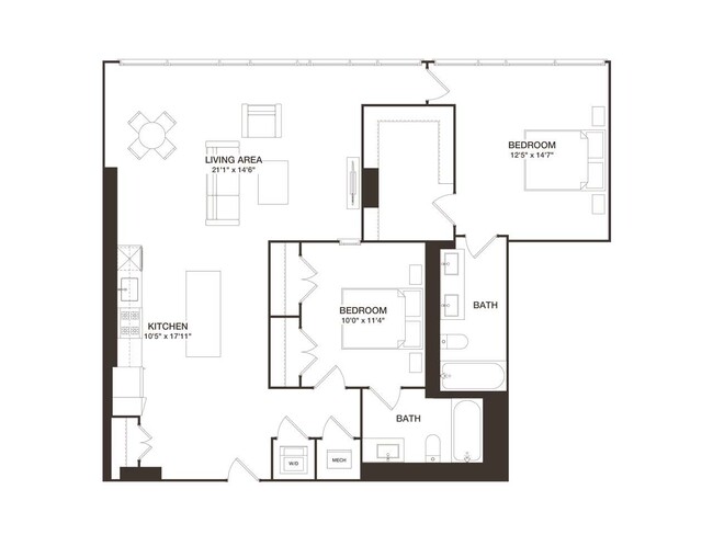 Floorplan - 8001 Woodmont