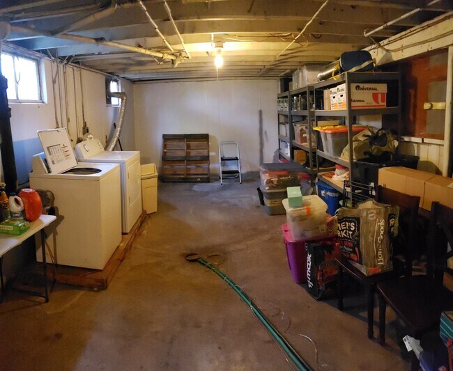 Basement personal unsecure storage, laundry area, laundry machines not included - 481 Lisbon St