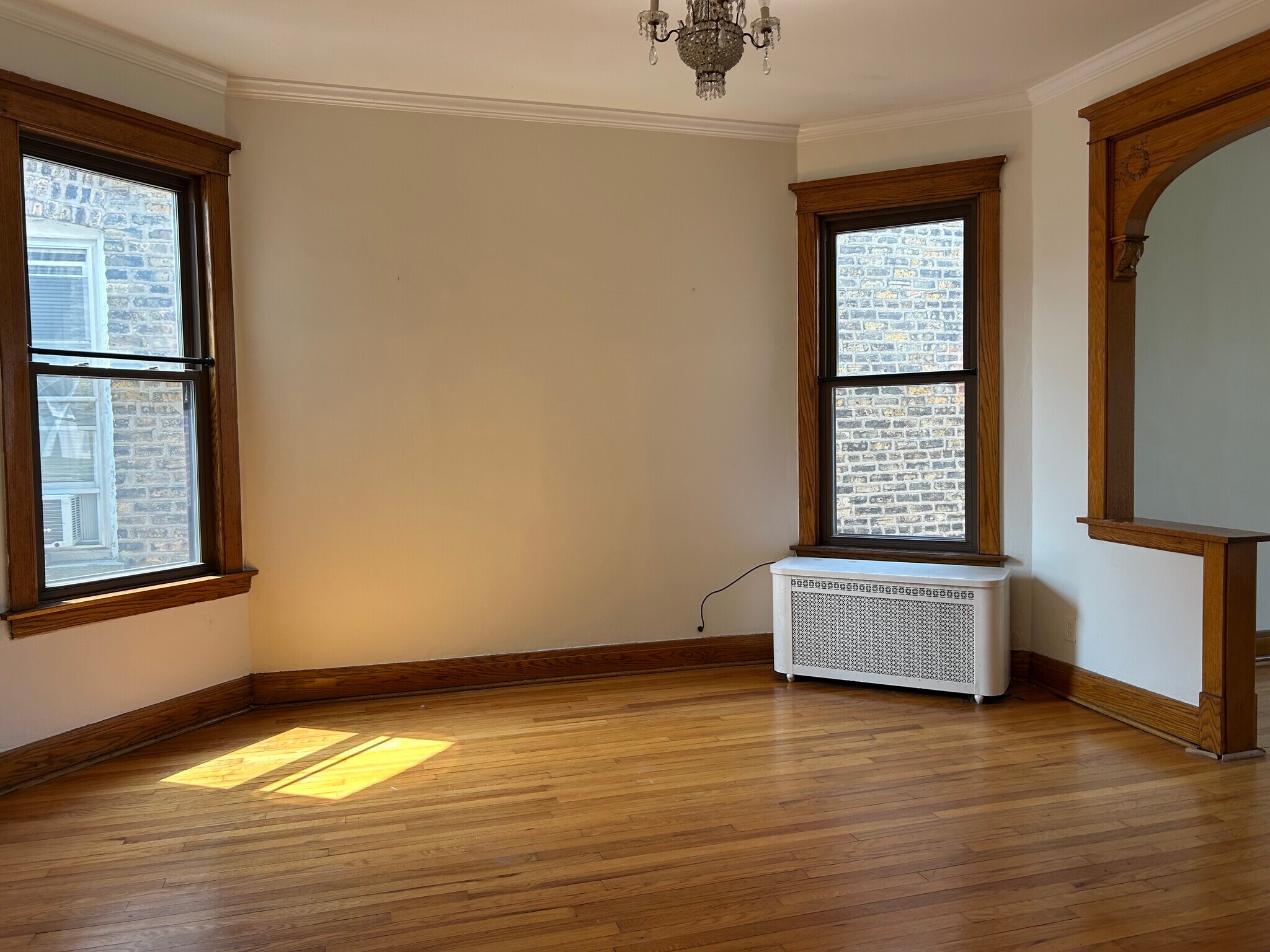 Radiator covers no longer this color. Now black/dark brown. - 2113 N Springfield Ave
