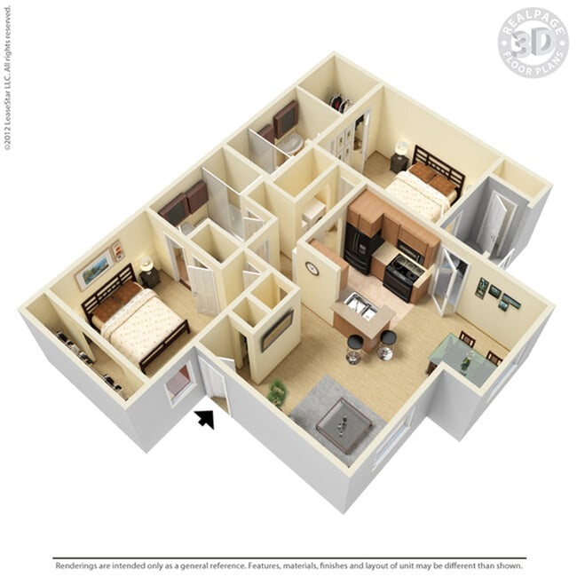 Ashford Remington 2 Bed 2 Bath - Ashford Remington