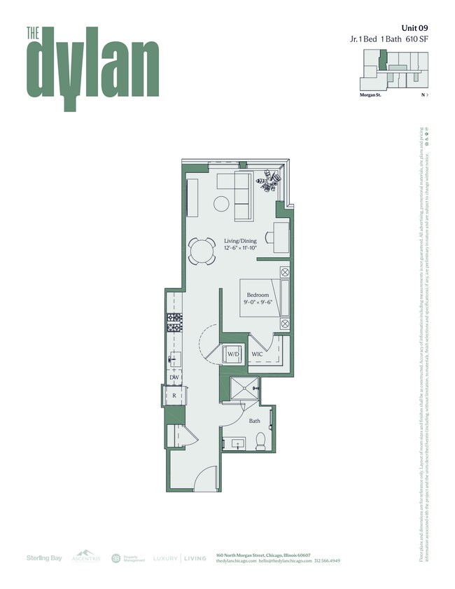 Floorplan - The Dylan Chicago