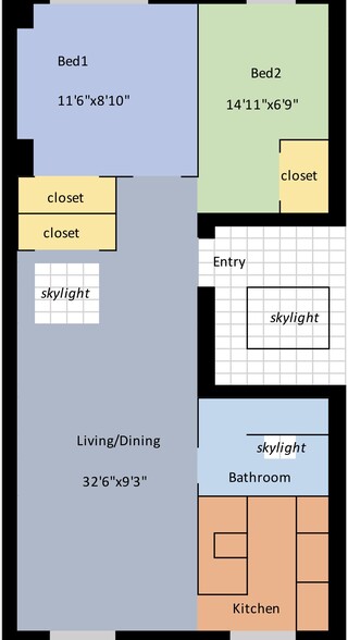 (measurements are approximate) - 682 President St