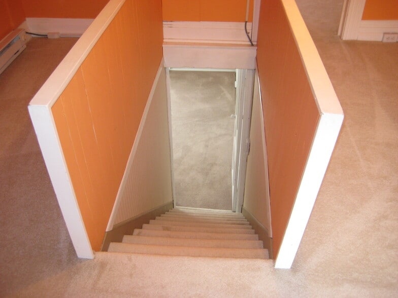 looking back down to second floor from attic - 142 George St