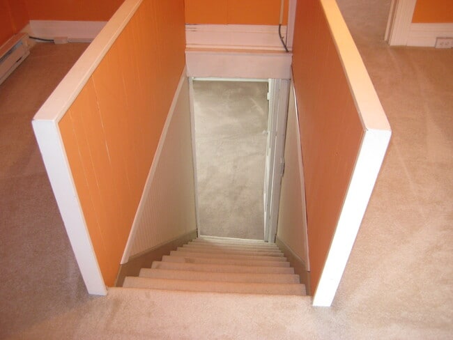 looking back down to second floor from attic - 142 George St