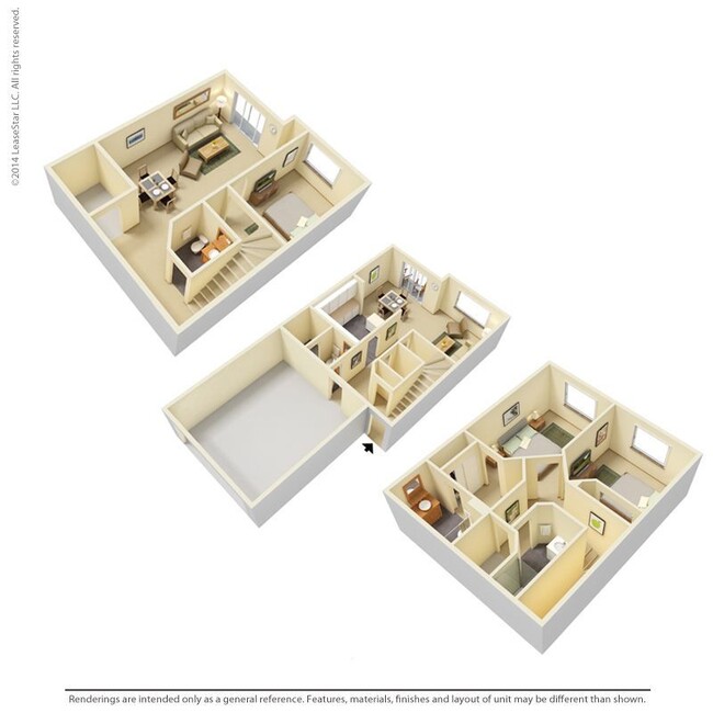 Floorplan - Oaks Lincoln Townhomes