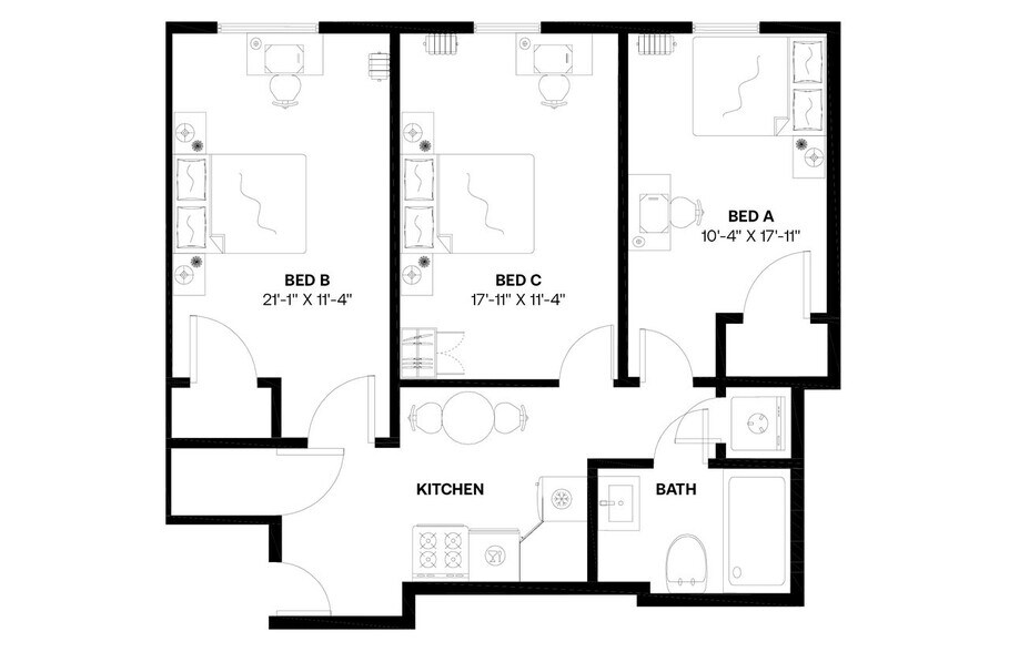 Building Photo - Private bedroom in 3 bed/1 bath Home