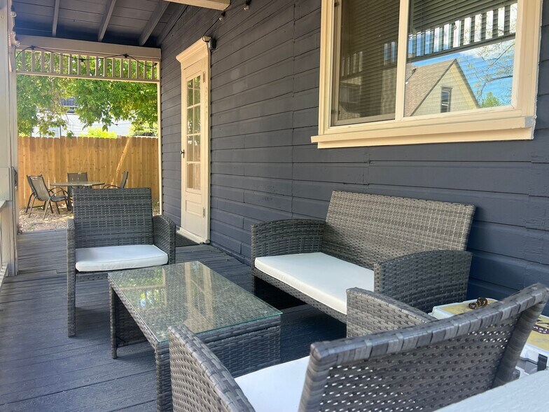 New outdoor porch furniture. - 920 University Ave