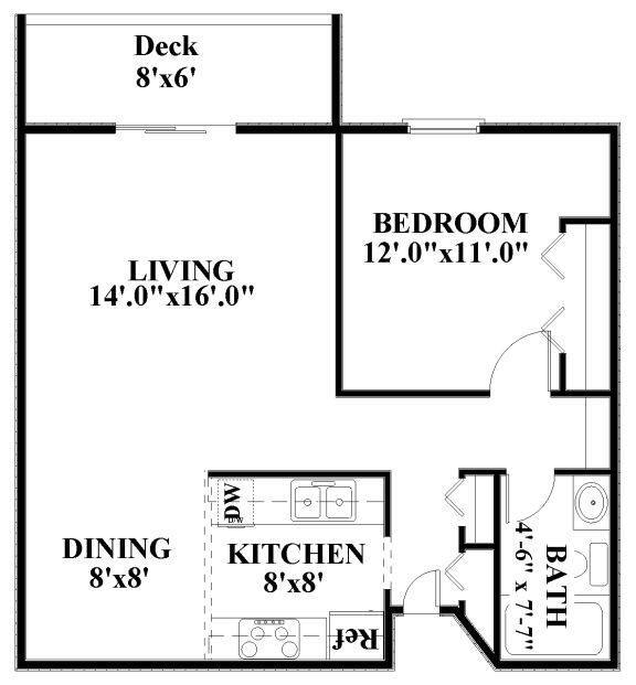 Floorplan - Bradley House Apartments