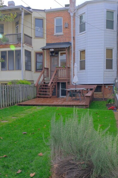 Back yard - view from alley - 3539 Holmead Pl NW
