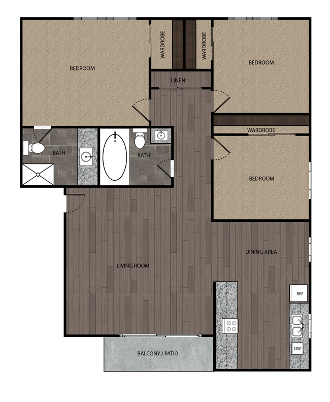 Floorplan - Driftwood Apartments